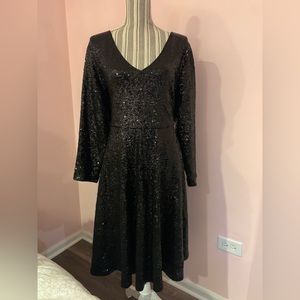 Black sequined torrid dress